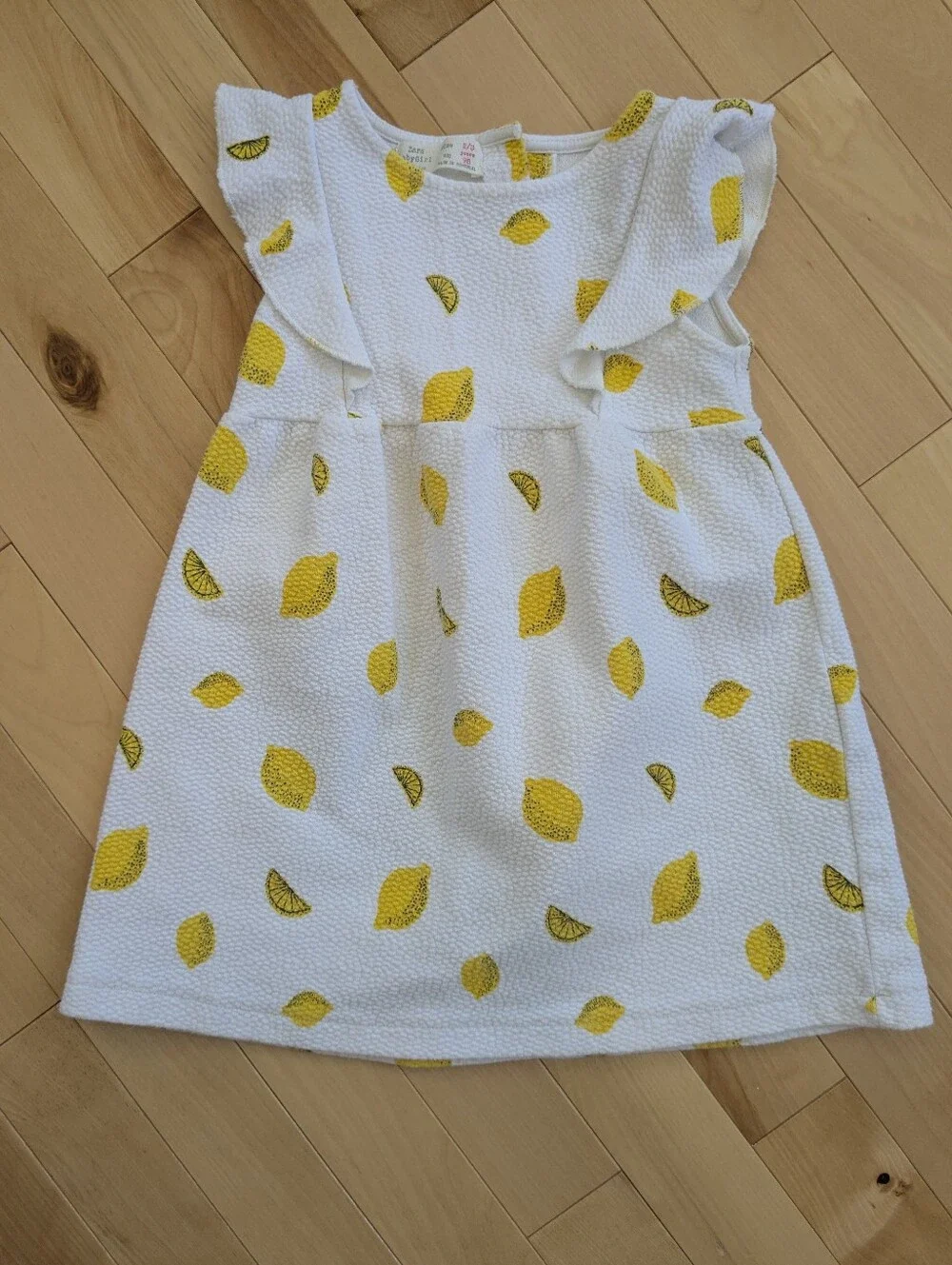 Textured Lemon Zara Dress, Size 2/3